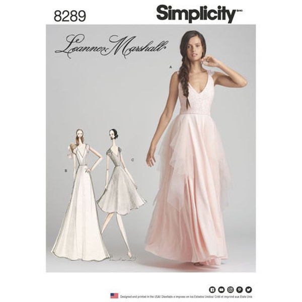 Simplicity Sewing Pattern 8289 Misses' Special Occasion Dresses