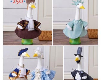 Simplicity Sewing Pattern S3224 America 250 Porch Geese Clothes