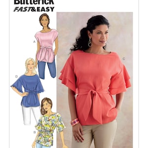 Butterick Sewing Pattern B6685 Misses&#39; Top and Sash