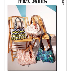 McCall&#39;s Sewing Pattern M8307 Bags and Totes