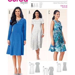 Burda Style Sewing Pattern 6821 Misses Dresses