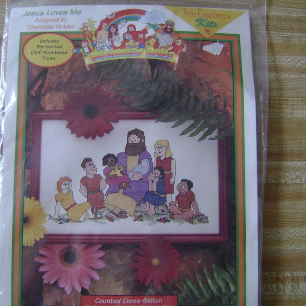 Jesus Loves Me Cross Stitch Pattern Etsy