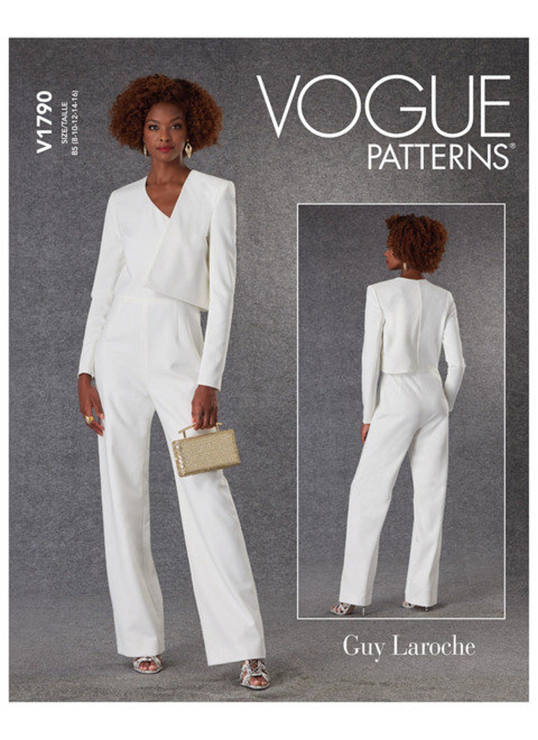 Sewing Pattern Womens Deep V Neck Dress, Vogue Pattern V1801, Womens Dress  Pattern, Easy Sew, Loose Fit Dress 