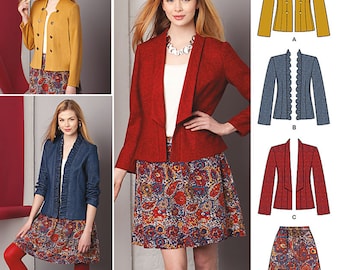 OUT of PRINT Simplicity Sewing Pattern 1542 Misses' Jacket and Skirt