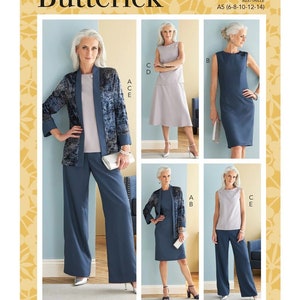Butterick Sewing Pattern B6796 Misses' Jacket Dress Top - Etsy