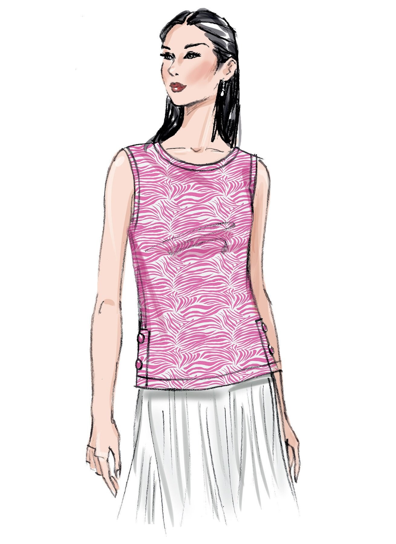 maページ Butterick Sewing Pattern B6874 Misses' Knit Tops - Etsy