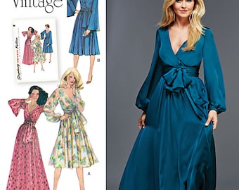Simplicity Sewing Pattern 8013 Misses&#39; Vintage 1970&#39;s Dresses