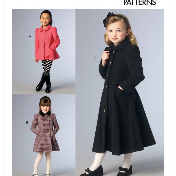 Vogue Sewing Pattern V1856 Children's and Girls' Jacket and Coat