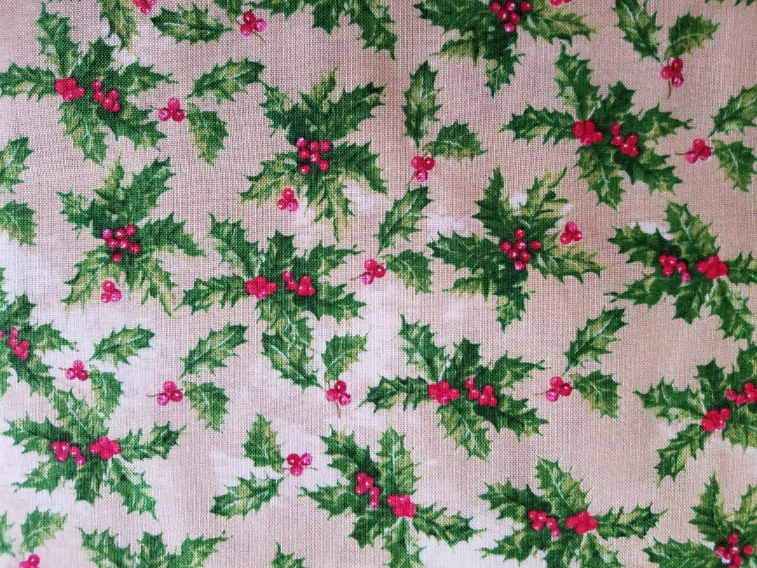 Holly Cotton Fabric Sold by the Yard - Etsy