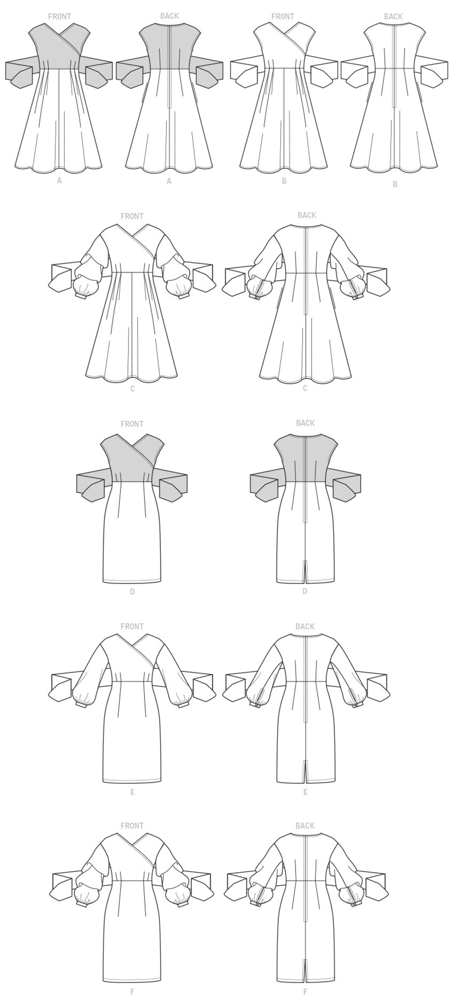 Vogue Sewing Pattern V1795 Misses' Dress - Etsy