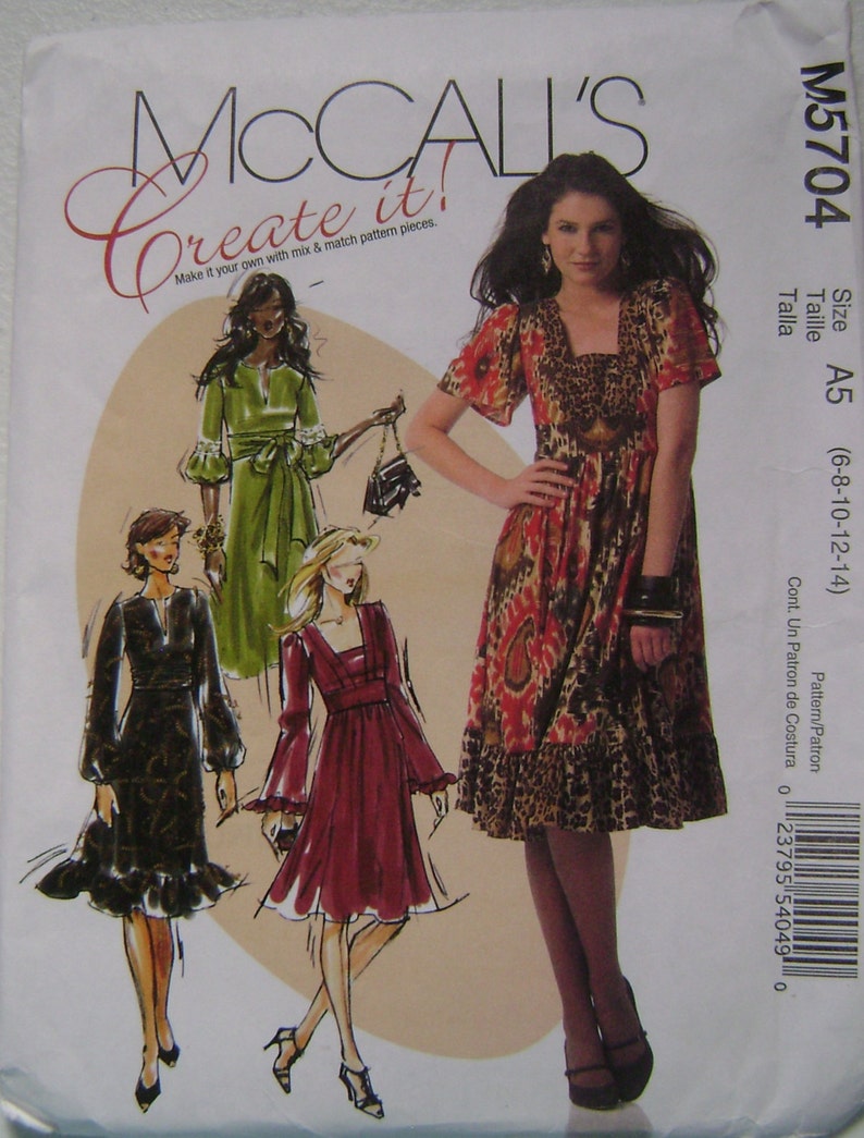 OUT of PRINT Mccall's Sewing Pattern M5704 Misses' Etsy