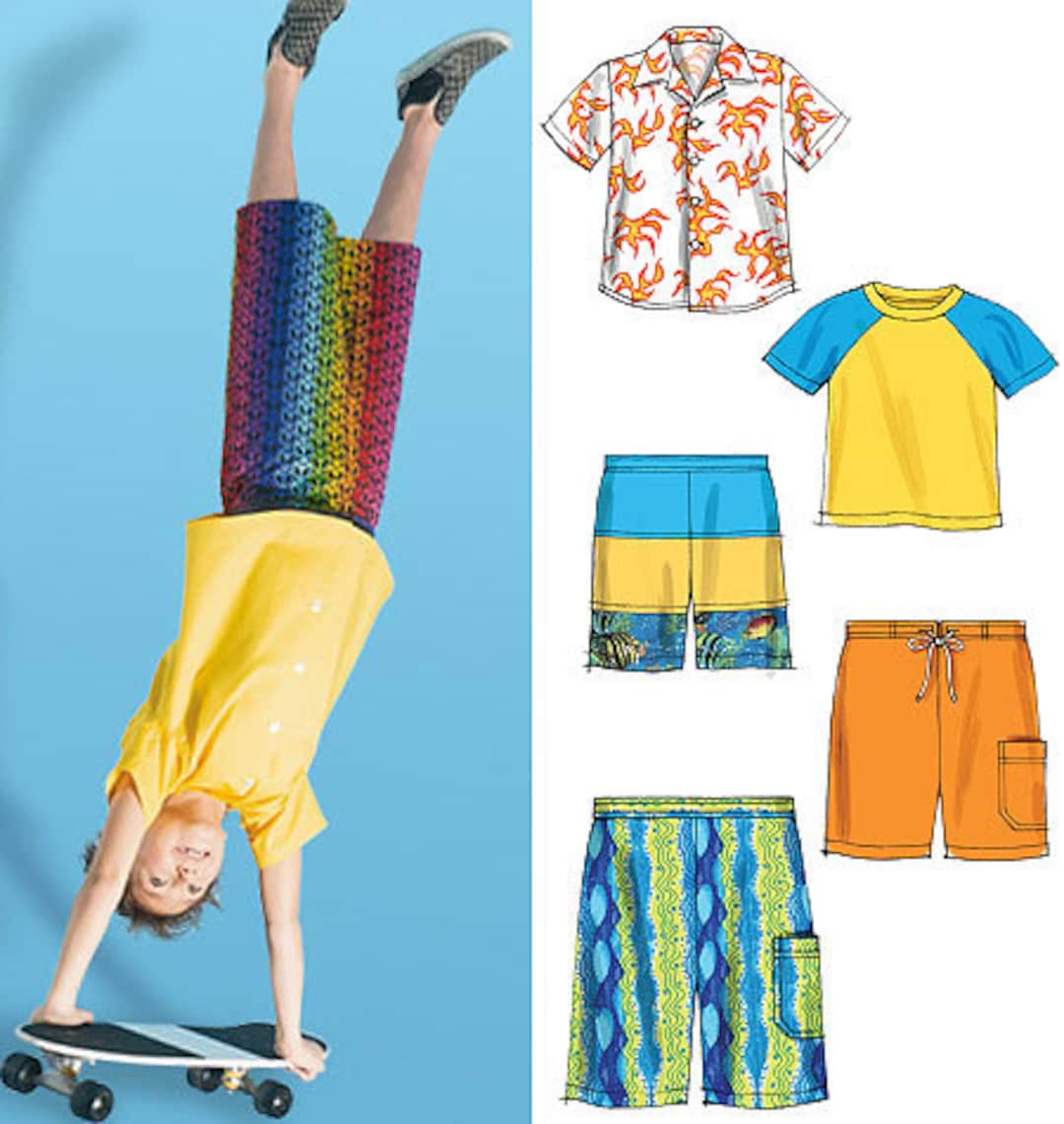 Patron de chemise, short et pantalon - McCall's 6972 Tailles 3 au 8 ans Patron de chemise, short et pantalon - McCall's 6972 Tailles 3 au 8 ans