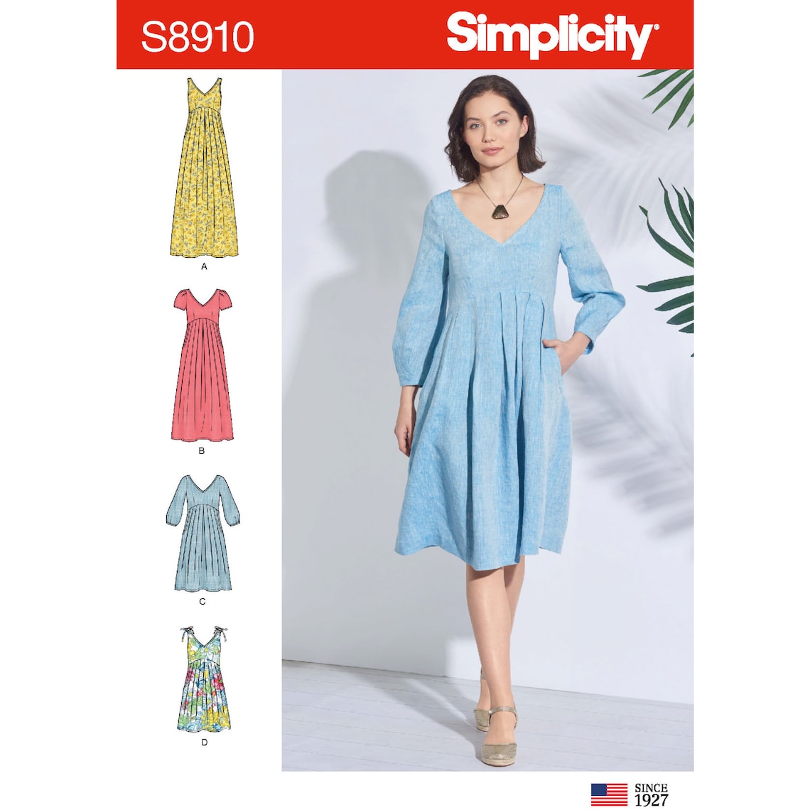 Simplicity Sewing Pattern S8910 Misses' Dress Etsy