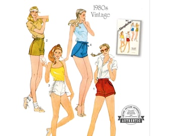 Simplicity Sewing Pattern S9977 Simplicity Sewing Pattern 1980s Misses' Shorts