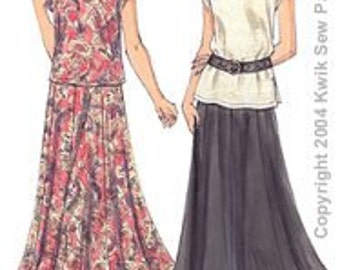Kwik Sew Pattern K3233 Misses Tops & Skirt