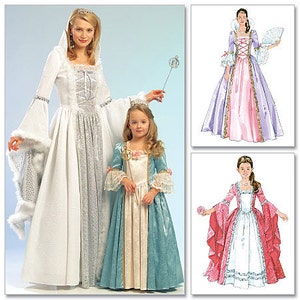 McCall's Sewing Pattern M5731 Misses', Children's and Girls' Princess Costumes
