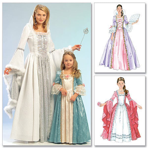 McCall's Sewing Pattern M5731 Misses', Children's and Girls' Princess Costumes