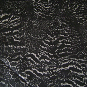 Animal Skin Print Denim Stretch Print Fabric Sold by the Yard