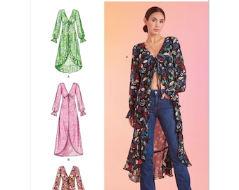 Misses' Dusters Simplicity Sewing Pattern S9747 - Etsy