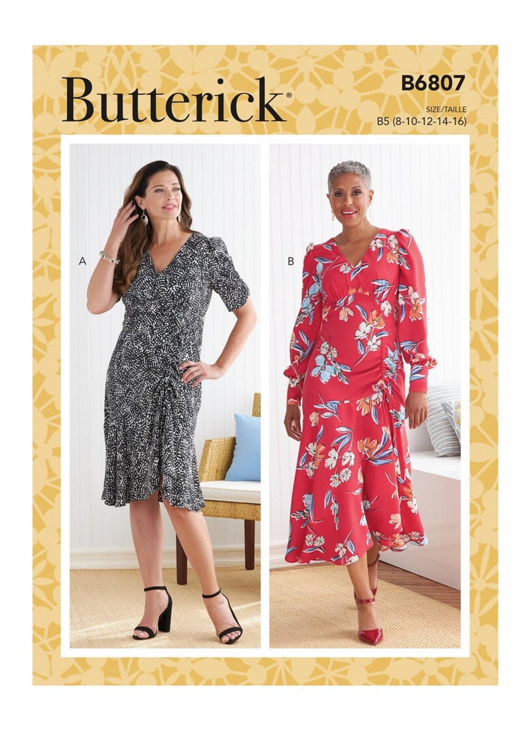 Butterick Sewing Pattern B6807 Misses' Dress - Etsy