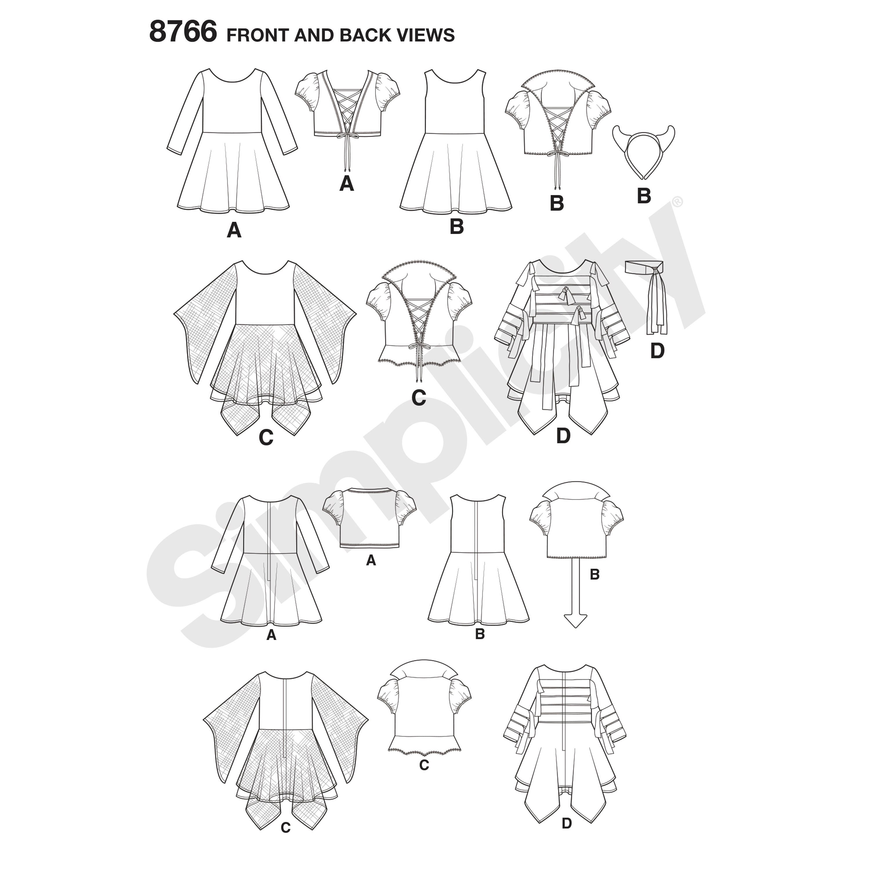 OUT of PRINT Simplicity Sewing Pattern 8766 Children's - Etsy