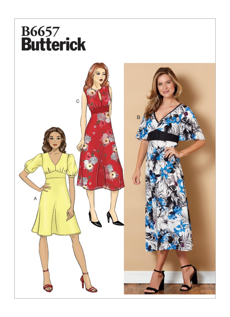 Butterick Sewing Pattern B6657 Misses' Dress - Etsy UK