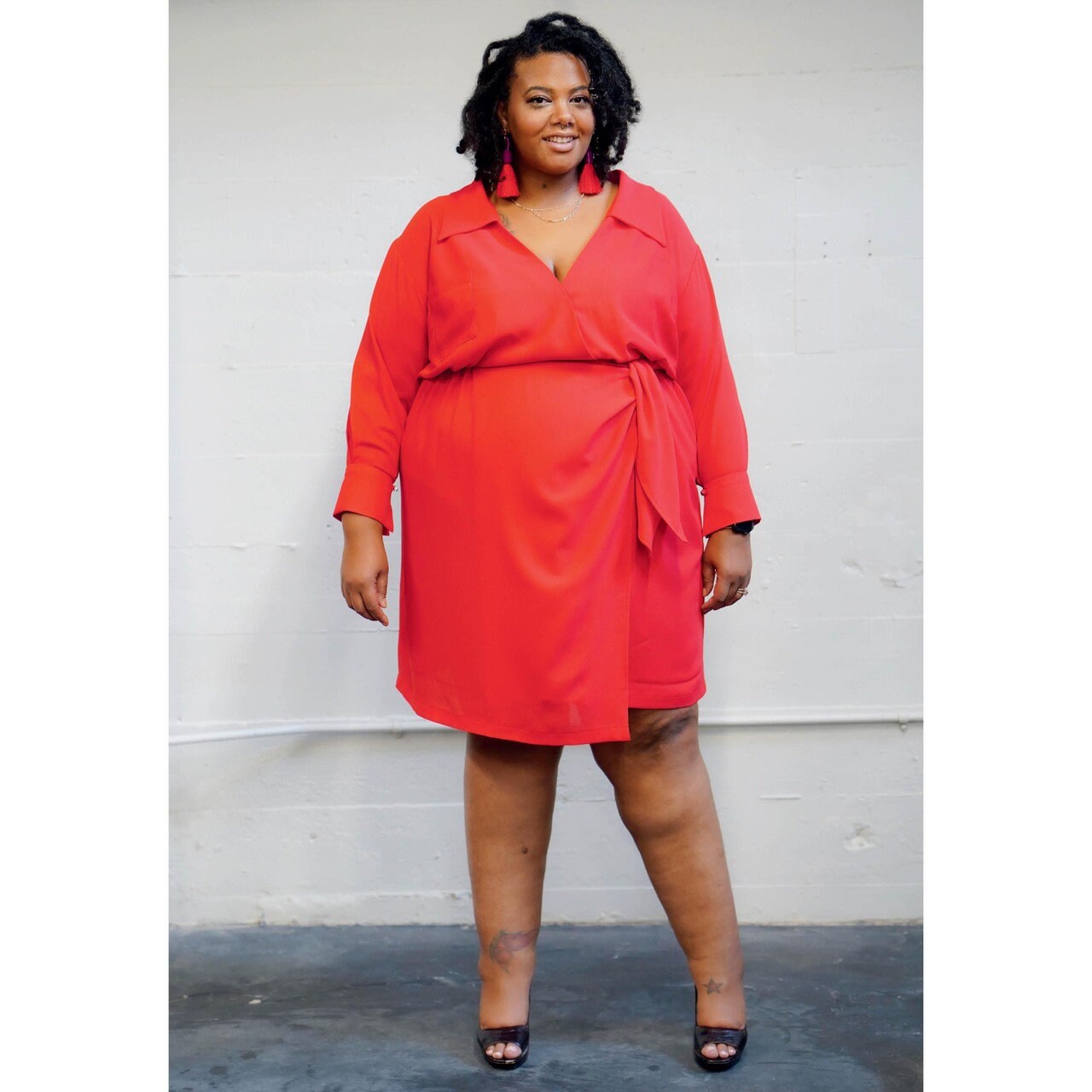 white dress elope Giamba Tulle Sleeve Midi - Fanm Mon Stay Wild T-Shirt Dress coral maxi dress Sizes Available Size:15-15½ 32/33