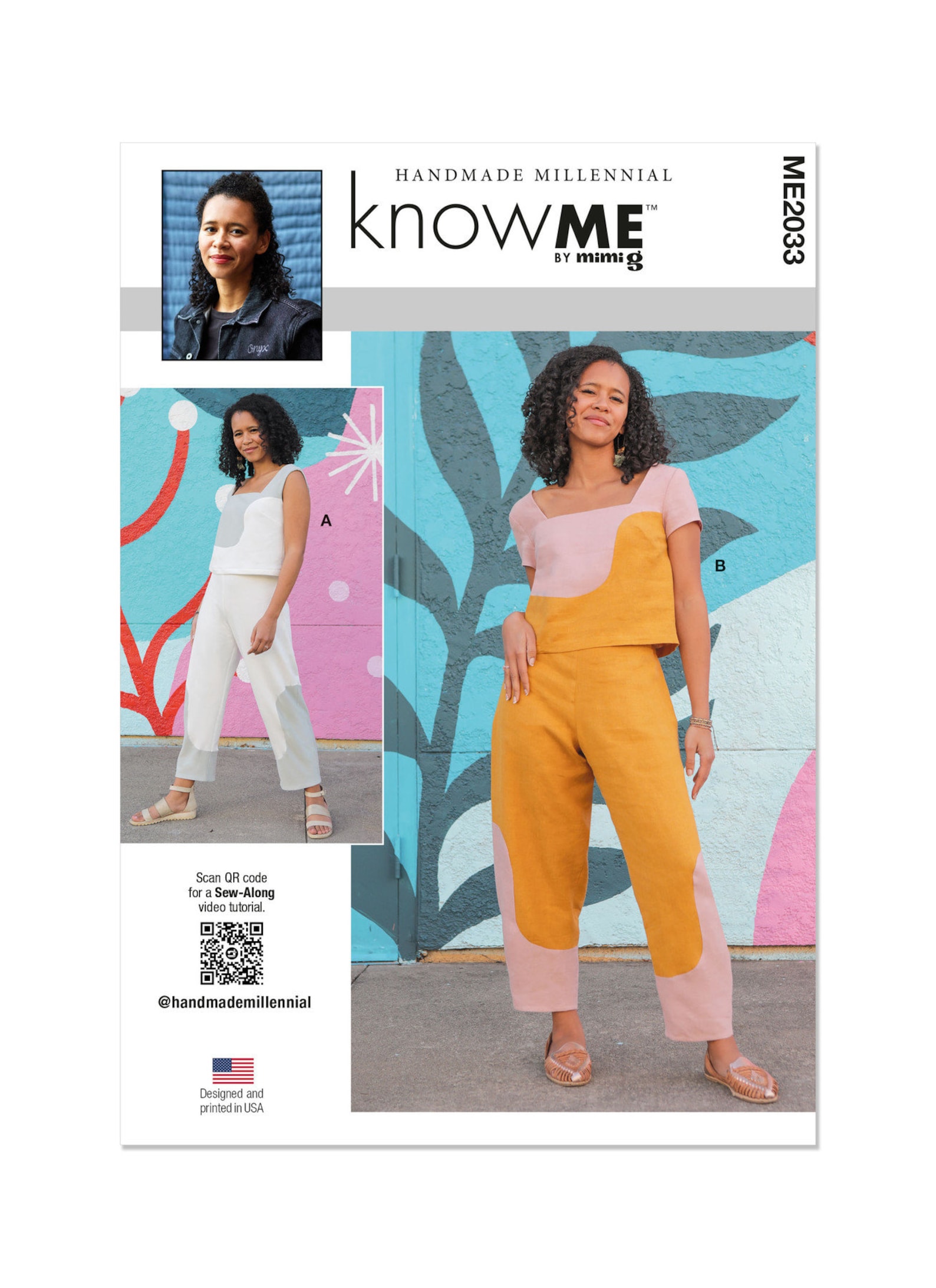 Me2033 Pattern Know Me Sewing Pattern ME2033 Misses' Crop Tops and Pants - Etsy