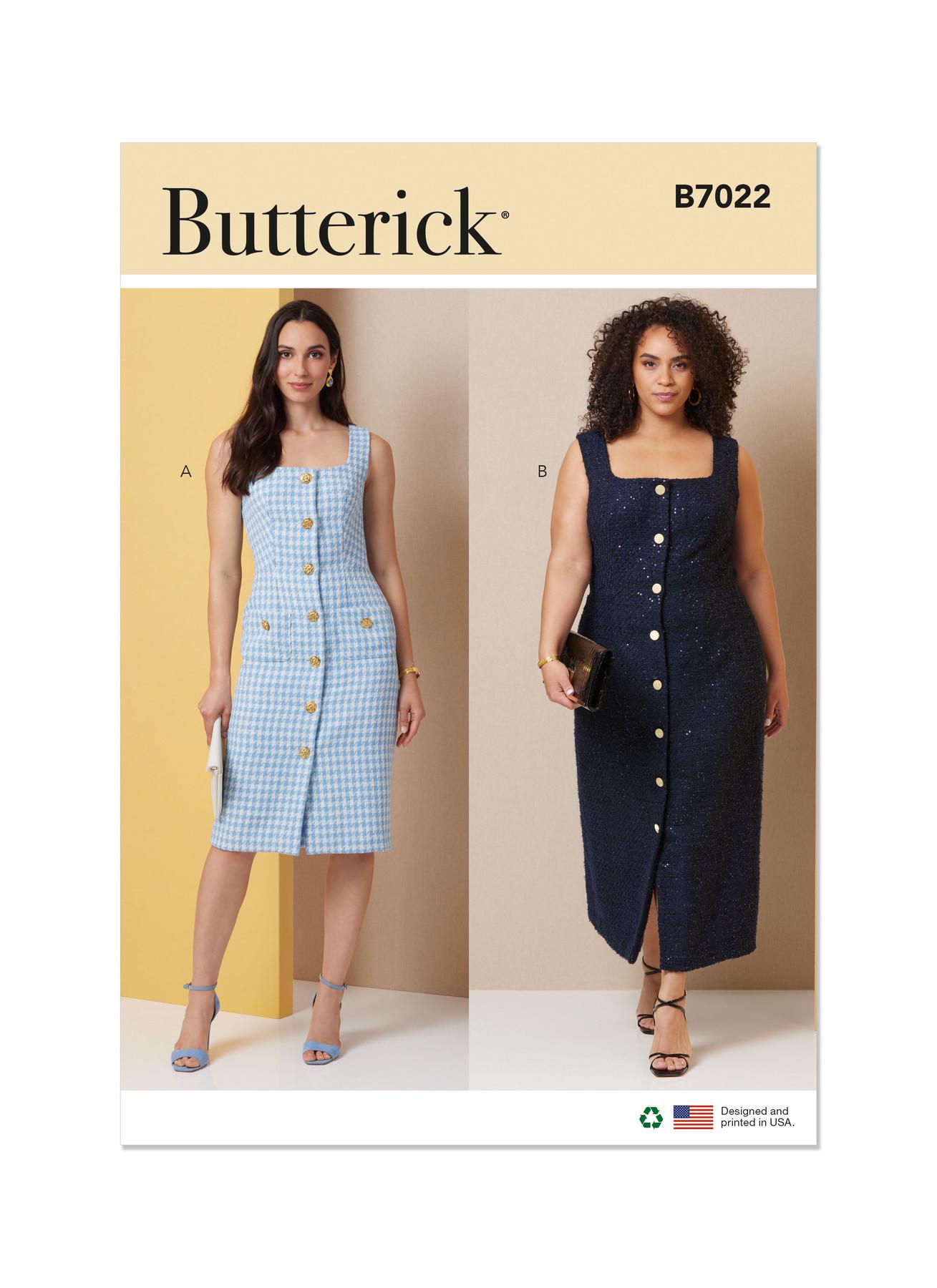 Butterick Sewing Pattern B7022 Misses' and Women's Dress in Two