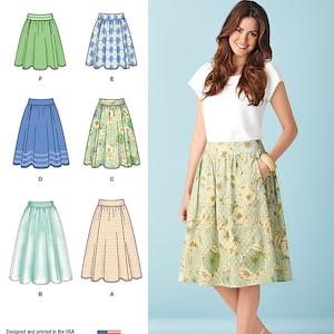 Simplicity Sewing Pattern 1369 Misses' Skirt in Three - Etsy