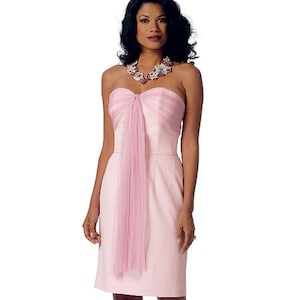OUT of PRINT Butterick Sewing Pattern B6131 Misses&#39; Dress and Sash