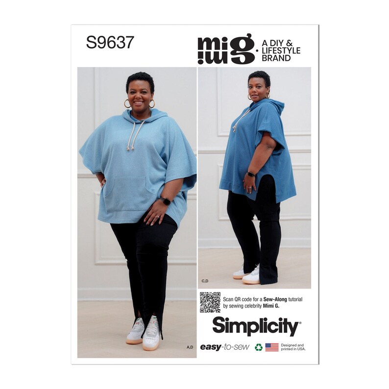 Simplicity Sewing Pattern S9637 Women's Hoodies and Etsy
