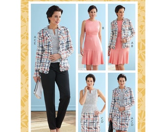 Butterick Sewing Pattern B6738 Misses' Jacket, Dress, Top, Skirt & Pants