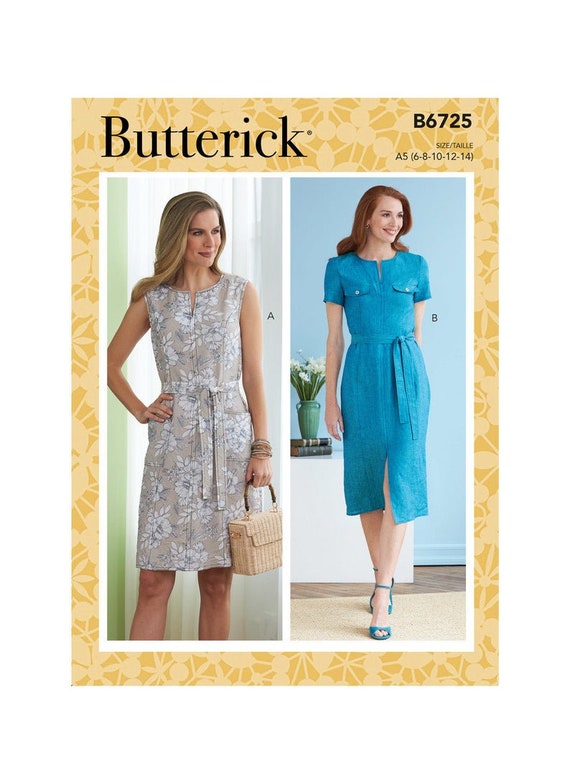 Butterick Sewing Pattern B6725 Misses' Dresses - Etsy