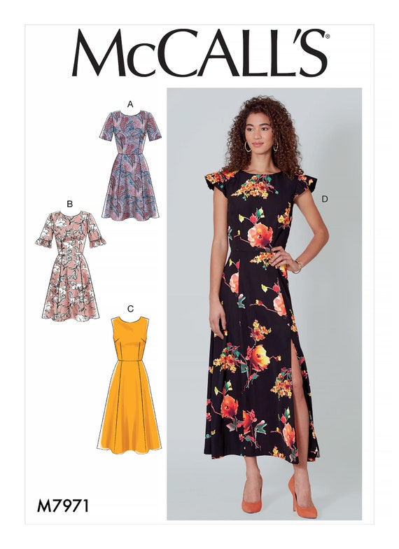 Mccall's Sewing Pattern M7971 Misses' Dresses - Etsy