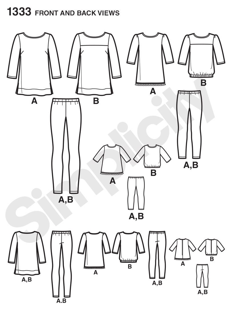 OUT of PRINT Simplicity Sewing Pattern 1333 Child's and - Etsy