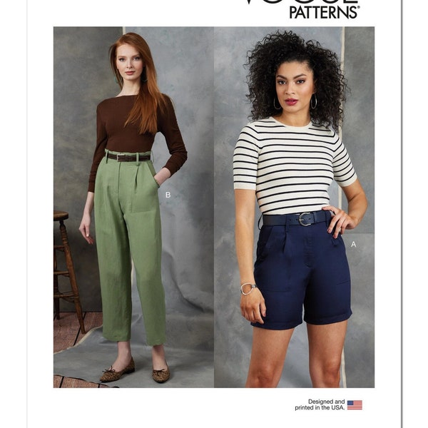 Vogue Sewing Pattern V1900 Misses' Shorts and Pants