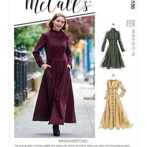 McCall&#39;s Sewing Pattern M8156 #AstoriaMcCalls - Misses&#39; Coats