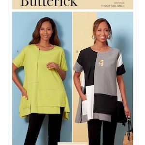 OUT of PRINT Butterick Sewing Pattern B6877 Misses&#39; Top