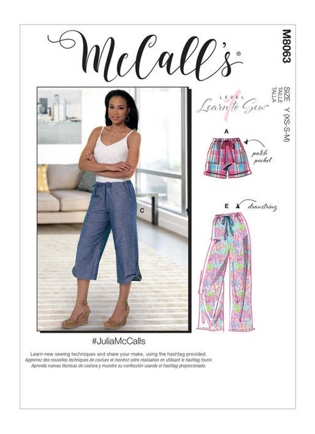 Mccall's Sewing Pattern M8063 juliamccalls Misses' - Etsy