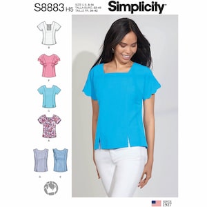 Simplicity Sewing Pattern S8883 Misses' Tops