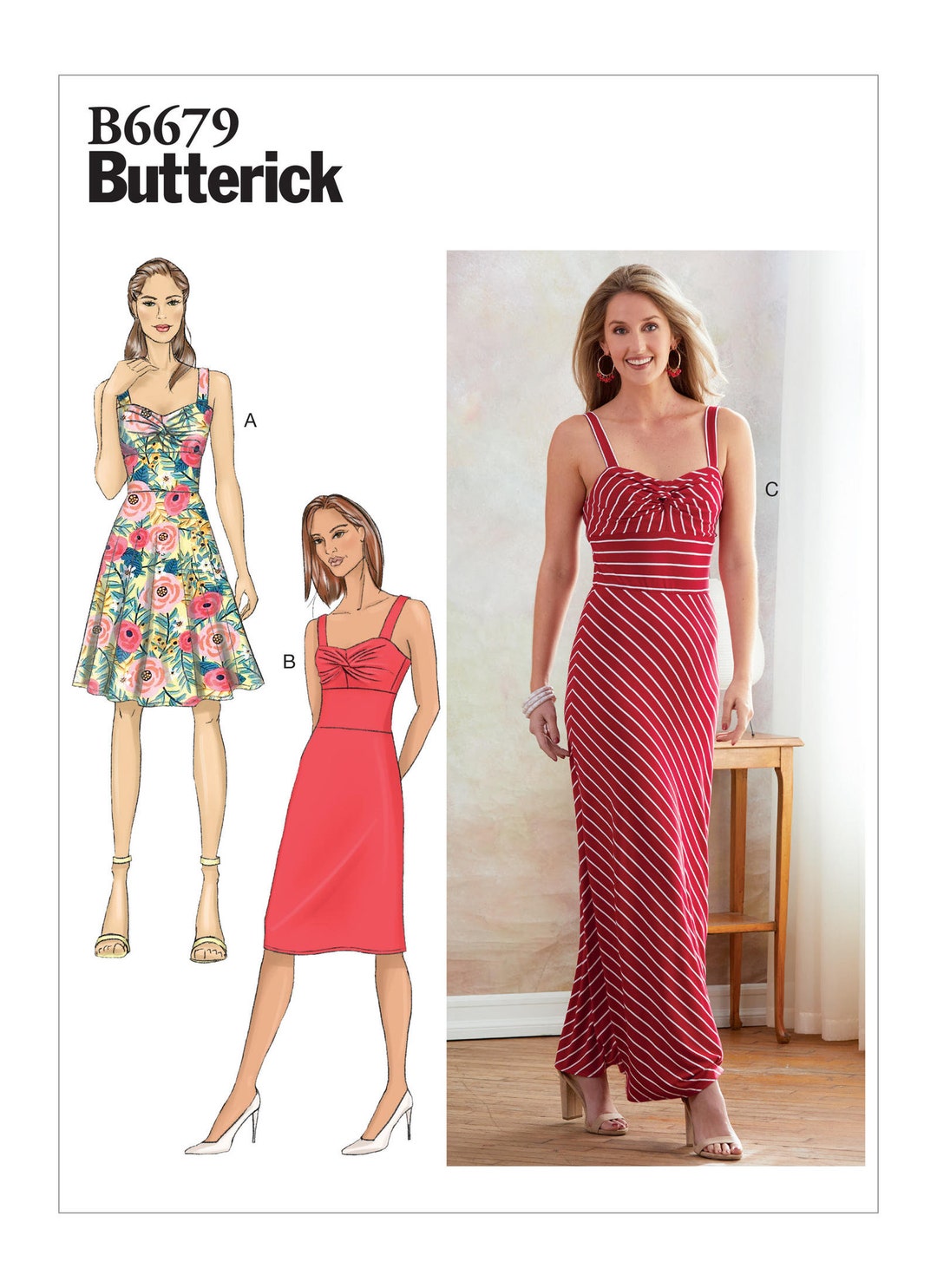 Butterick Sewing Pattern B6679 Misses' Dress - Etsy