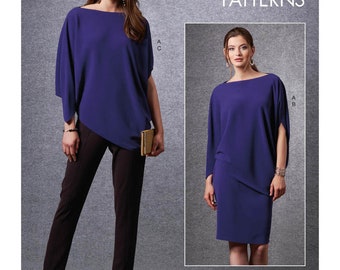 VOGUE Nähschnitt V1669E5 - Damen Mantel Schnittmuster Größe 14-22