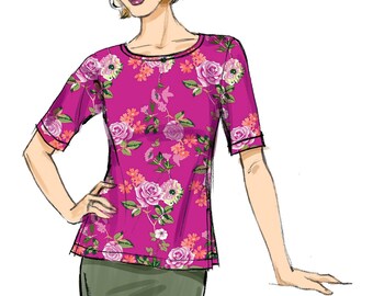 maページ Butterick Sewing Pattern B6874 Misses' Knit Tops - Etsy