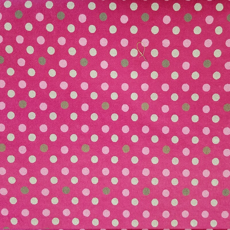 Fabric Ivory Stocking with Multi Color Dots main image 0