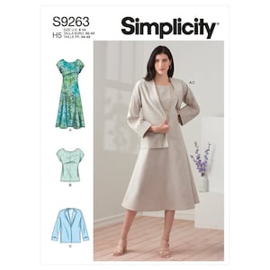 Simplicity Sewing Pattern S9263 Misses&#39; Dress, Jacket & Top