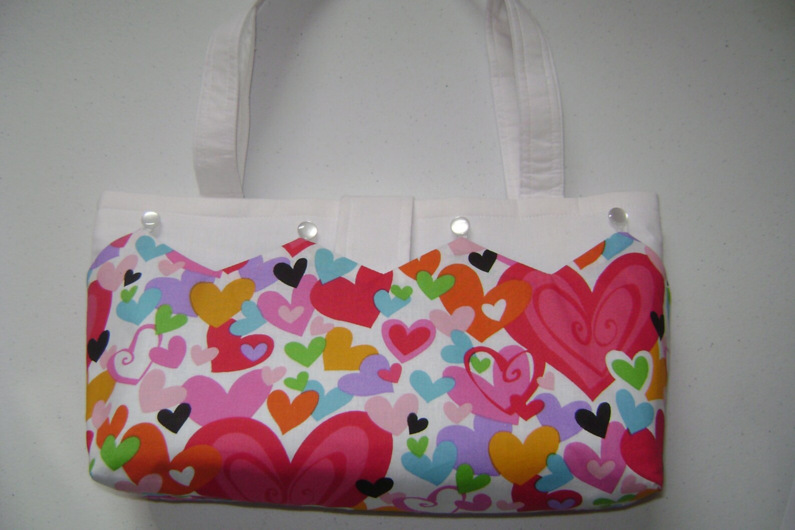 Colorful Hearts Purse Cover Etsy