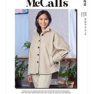 McCall's Sewing Pattern M8210 Misses' Jacket