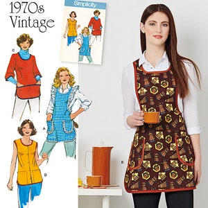 Simplicity Sewing Pattern 8152 Misses' Vintage 1970's Aprons