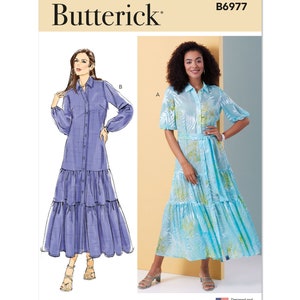 Butterick Sewing Pattern B6977 Misses&#39; Dress and Sash